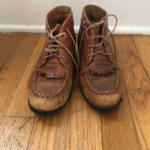 Brown leather Ariat riding boots